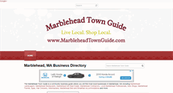 Desktop Screenshot of marbleheadtownguide.com