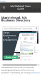 Mobile Screenshot of marbleheadtownguide.com