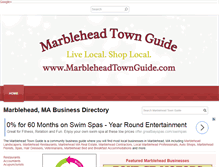Tablet Screenshot of marbleheadtownguide.com